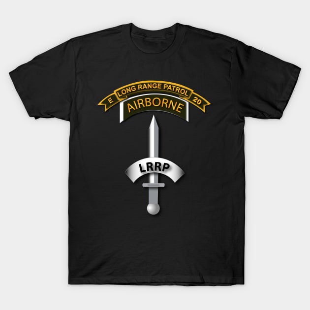 Vietnam - Co E 20th Inf LRRP - Badge T-Shirt by twix123844